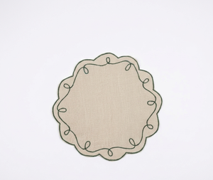 Tapete de Mesa Antideslizante de Algodón Natural Hecho a Mano de Primera Calidad, Diseño Bohemio, 38 cm de Diámetro, para Uso en el Hogar, Hoteles y Restaurantes - Product Image 2