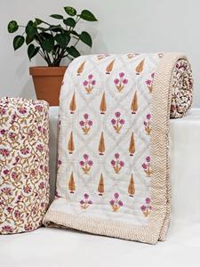 100% Cotton Bohemian Elephant <b>Quilt</b> Queen Size Handmade Kantha <b>Bedding</b> Breathable All-Season best <b>for</b> christmas - Product Image 2