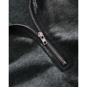 OEM Custom Men's Half <b>Zip</b> Pullover Sweatshirt Oversized Cotton Streetwear Plain <b>Top</b> Summer With OEM Service - Product Image 6