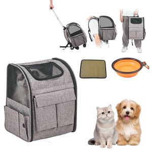 Grande Zaino Trasportino Morbido da 8 kg per Animali Domestici con Ruote Rimovibili, Trasportino da Viaggio XL per Gatti e Cani Compatibile con il Trasporto Aereo - Product Image 1