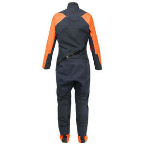 Men's Orange <b>Black</b> Waterproof <b>Work</b> Coverall Full Body Protection Uniform Long Sleeve With Boots - Product Image 2