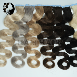 Venta al por mayor 100g sola trama vietnamita Remy cuerpo onda cinta extensiones de cabello más alto grado todos los colores extensiones de cabello teñido - Product Image 5