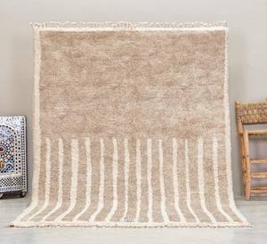 Tapis marocain en laine Beni Ourain de conception antique noué à la main grands tapis de style persan 10mm d'épaisseur pour l'espace de la salle de prière - Product Image 5