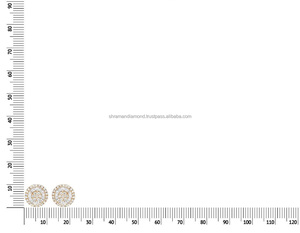 ต่างหูเพชรโมอิสซาไนต์ทรงบาแกตต์รูปดอกไม้ประดับเงินแท้ 925 ชุบโรเดียม ดีไซน์หรูหราแบบมินิมอล สำหรับผู้หญิง หลายขนาด - Product Image 2