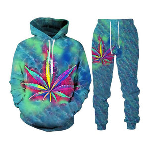 Nouvelle mode, survêtement de jogging pour hommes, ensemble de sport en polyester et coton avec impression lion par sublimation pour hommes - Product Image 2