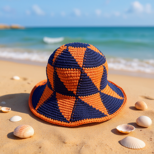 Chapeau en tricot 100% coton à motif étoile - Product Image 2