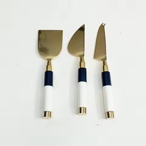 ชุดมีดชีสสไตล์วินเทจ สแตนเลสสตีล อุปกรณ์ตัดชีส ชุดอุปกรณ์เสิร์ฟสำหรับครัวและโต๊ะอาหาร - Product Image 2