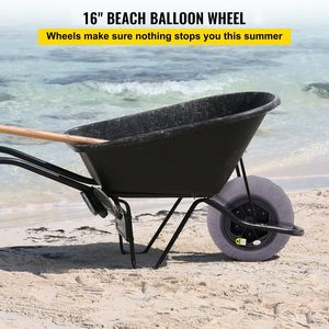 Ruedas de globo para playa de 16 pulgadas, neumáticos de arena de repuesto de TPU para carrito de kayak, carrito de canoa, buggy, con bomba de aire gratuita, ruedas para ATV y UTV - Product Image 2