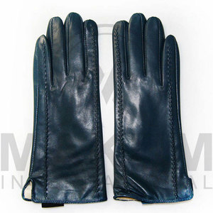 Gants en cuir respirants pour l'extérieur, doublés, chauds, de luxe, pour l'hiver, à la mode - Product Image 5