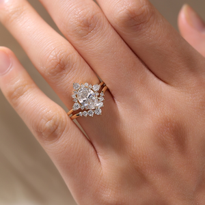 Anillo de Compromiso Iced Jewelz Moissanite, Corte Ovalado de 3.10 Quilates, Engaste de Garras, Oro Amarillo de 14k, Joyería Fina Romántica, Superventas - Product Image 4