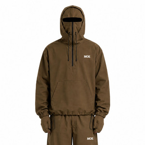 Veste coupe-vent à capuche oversize pour homme, pantalon de survêtement, résistante à l'eau et au vent, coupe-vent USA - Product Image 1
