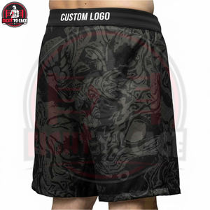 Short de MMA/Boxe Confortable et Extensible, Anti-Transpiration, Personnalisé, Entièrement Sublimé, Tenue d'Équipe Imprimée 100% Polyester pour Arts Martiaux - Product Image 4