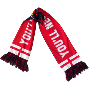 Écharpe unisexe en tricot double couche à motif éventail, accessoire chaud pour supporters d'événements sportifs - Product Image 4