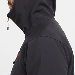 Veste Softshell Imperméable Personnalisée avec Logo OEM, 100% Polyester, Col Montant, Capuche Avant, Hiver Décontracté, Vente en Gros - Product Image 4