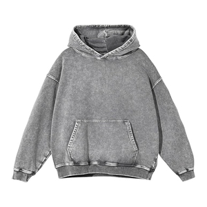 Custom Faded Hoodie <b>Oversized</b> Heavyweight Cotton Streetwear Hooded <b>Sweatshirt</b> Manufacturer Garment Washed <b>Vintage</b> - Product Image 1