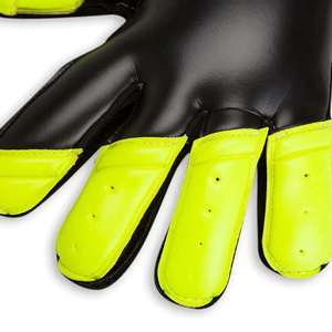 Professional Soccer Goalkeeper Gloves Leather Anti-Slip Finger Protection Adjustable <b>Wrist</b> <b>Strap</b> Hook Loop Closure Unisex - Product Image 3