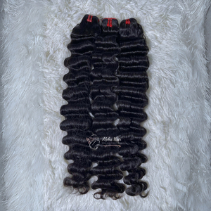 Proveedor de confianza en Vietnam vende las mejores extensiones de cabello ondulado profundo suelto vietnamita más suave que teje la peluca de encaje HD Pre Pluck caliente - Product Image 4