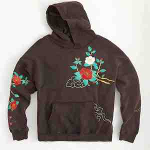 เสื้อฮู้ดปักลายใหม่พร้อมดีไซน์ลายปักที่ประณีต ผ้าฟลีซนุ่มสบาย เหมาะสำหรับออกกำลังกายหรือสวมใส่ลำลอง - Product Image 2