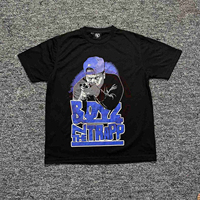 T-shirt graphique tendance 2026 personnalisé pour homme, motif Boyz Trapp, 100 % coton, coupe oversize, écologique, respirant, séchage rapide, haute qualité