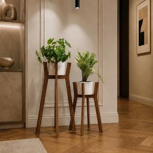 Soportes de Madera Ecológicos de Alta Calidad para Flores Artificiales, Tallados a Mano con Acabado Natural, Diseño de Tulipanes, Estilo Moderno Wabi-Sabi - Product Image 3