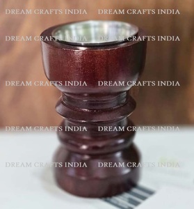 Quemador de incienso de madera de roble rojo polaco, ambientador de habitación, Mabkhara, duradero, con incrustaciones de latón, para carbón, aromático y de larga duración - Product Image 4