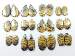 Vente en gros de cabochon brun naturel Schalenblende poli à la main en vrac pierres précieuses cabines semi-précieuses - Product Image 3