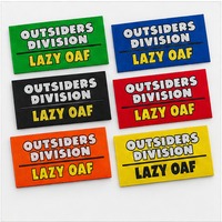 Étiquettes tissées personnalisées avec texte graphique, étiquettes à coudre pour vêtements et accessoires