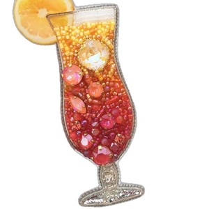 Elegant Seed Beads Beaded Embroidery Crystal Brooch For Women Fashion <b>Accessories</b> Stylish Handmade Seed Beads Crystal Brooch - Product Image 3