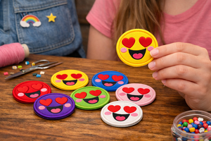 Heart Eyes <b>Patch</b> Embroidered Iron On Applique for Jacket <b>Backpack</b> Clothing Cute Reaction <b>Patch</b> - Product Image 3