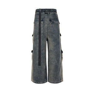 Pantalones Cargo Holgados para Hombre, Personalizados, Estilo Vintage, Cintura Elástica, 100% Algodón - Product Image 2