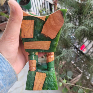 Quemador de Incienso de Resina Epoxi y Madera, Hecho en India, Aromático Árabe, Ecológico, de Alta Calidad, Personalizable, para Uso Religioso - Product Image 1