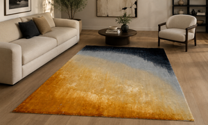 Alfombra de Lujo Anudada a Mano con Diseño Abstracto Degradado, Alfombra Moderna de Lana y Seda para Sala de Estar, Dormitorio, Decoración de Hotel - Product Image 3