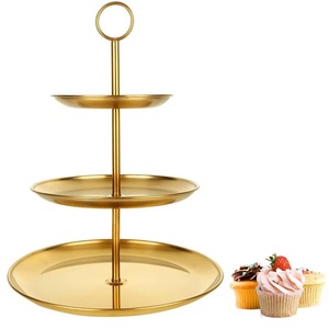 Most demanded metallic warm toned cake stand perfect centerpiece for weddings, birthdays, and party decorations - Product Image 2