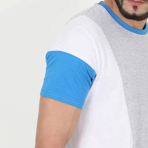 T-shirt en coton pour homme personnalisé, coupe ajustée de haute qualité, manches courtes, haut décontracté basique, design tendance - Product Image 2