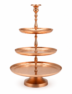 Vente en gros de présentoir à gâteau de mariage en métal de haute qualité à 3 étages en aluminium pour gobelets et gâteaux faits à la main - Product Image 1