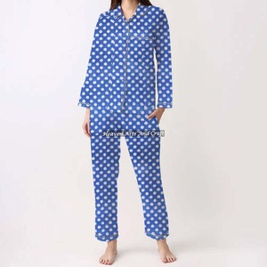 Conjuntos de ropa para mujer, ropa de dormir para mujer, Primavera/Verano, Floral/personaje/letra/patrón/vacaciones/patrón de árbol de coco - Product Image 1