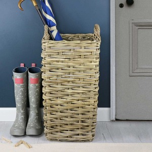 Set Of 2 Rattan <b>Square</b> Wicker Umbrella Stand <b>Basket</b> Handmade Storage <b>Baskets</b> Natural Rattan Modern Multifunction Made in Viet Na - Product Image 4