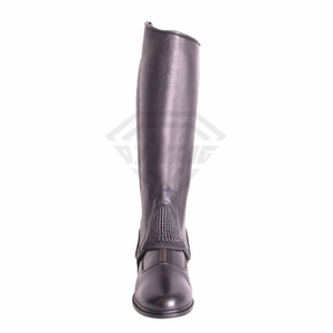 Hot Selling Professional Leather Material Customized Logo Printing Light Weight Unisex High <b>Half</b> Horse Riding <b>Chaps</b> Cheap Price - Product Image 6