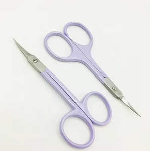 Tijeras para Cutículas de Acero Inoxidable de Alta Calidad, Hoja Recta con Acabado Espejo, Mango de Cerámica, Seguras para Manicura, Punta de Flecha - Product Image 1