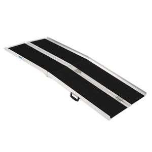 Rampa Pieghevole in Alluminio Leggero Antiscivolo a Quattro Sezioni da 6 Piedi per Scooter/Dispositivo di Assistenza alla Mobilità - Product Image 1