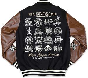 Wholesale Custom 100% Woolen Winter Chenille Embroidery <b>Patch</b> High Quality XL Size Men's Vintage High Street Waterproof Varsity - Product Image 3