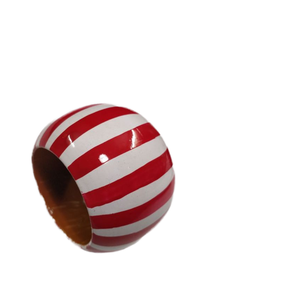 Modern Wooden Painted Napkin <b>Rings</b> for Weddings <b>Indian</b> Made - Product Image 1