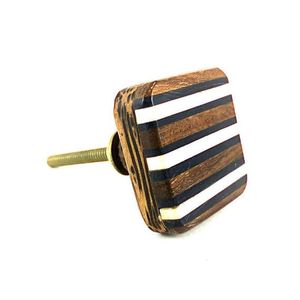 Poignées de tiroir en bois massif naturel pour armoire de cuisine, placard, meubles, quincaillerie, couteaux à dîner - Product Image 3