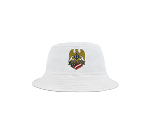 Chapeau Bob Maître Maçon Loge Bleue - Broderie Personnalisée Maçon Vétéran avec Points Blancs - Product Image 1