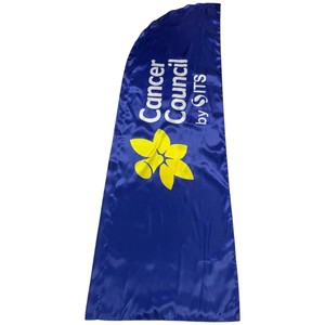 Bandera de Plumas del Consejo Contra el Cáncer, Blanca, de Poliéster, Impresión Digital, Duradera, Pancarta Promocional - Product Image 3