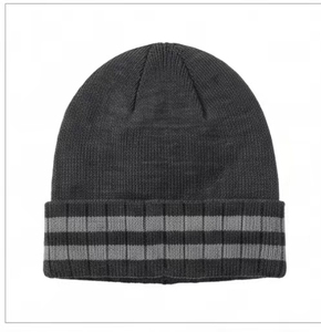 Wholesale <b>Wool</b> Blend Winter <b>Beanie</b> Hat Super Quality Custom Printed Logo Embroidery Plaid Breathable Waterproof Outdoor Knit - Product Image 3