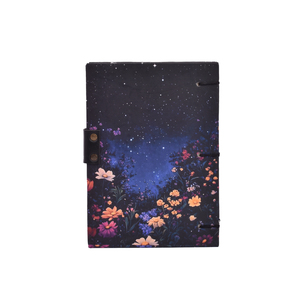 Carnet A5 Ciel Nocturne Floral 200 Pages Couverture en Carton Durable Journal |   Journal à thème étoilé avec fermeture à cadenas en métal antique pour cadeau - Product Image 2