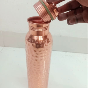 Artisan Hammered Copper Water Bottle-Modern Luxury Style <b>Large</b> Capacity - Product Image 1