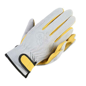 Strong Durable Leather Safety Gardening <b>Gloves</b> For General Gardening Outdoor Tasks And Yard Work - Product Image 2