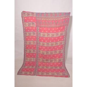 Cotton <b>Kantha</b> Quilt Handmade Indian Vintage Bedspread Reversible <b>Throw</b> Blanket Farmhouse Decor - Product Image 4